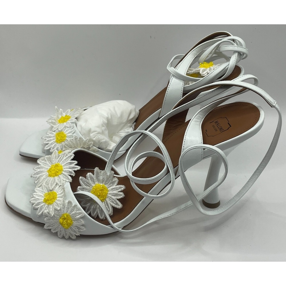 Malone Souliers Emily In Paris Mindy Embellished Leather Sandals Size EU 39 NIB - Picture 6 of 10
